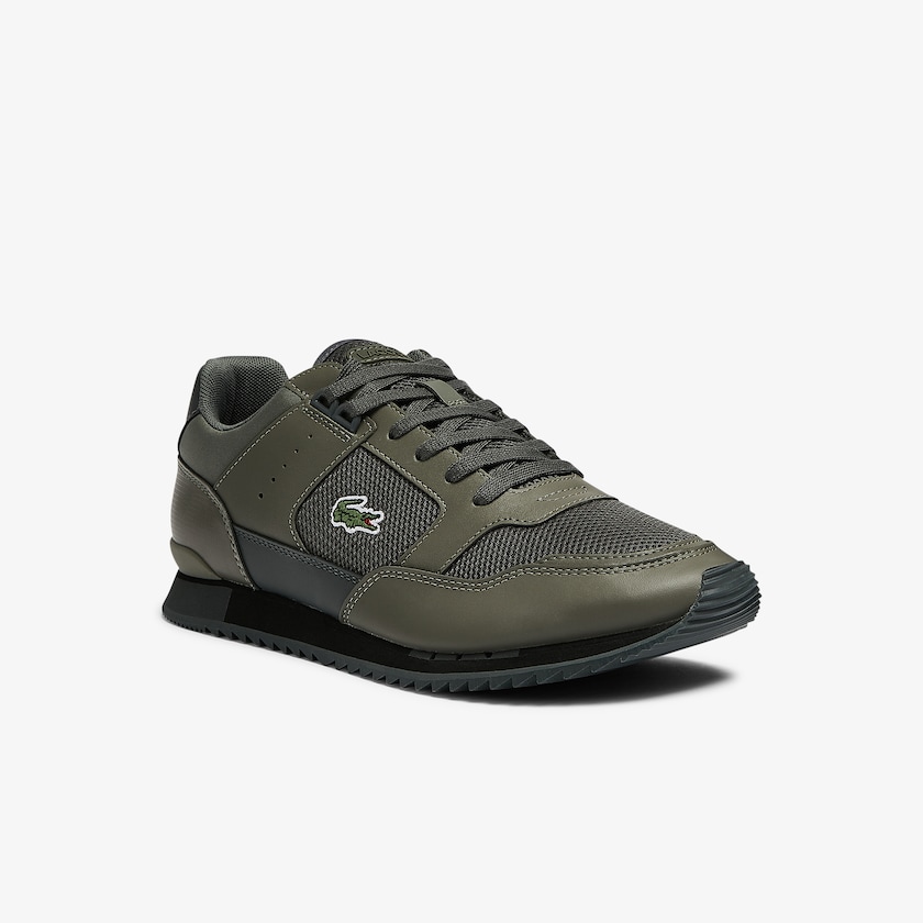 Tenis Lacoste Masculino Caqui Luz Caqui Partner Piste Textile LI2-18701S9