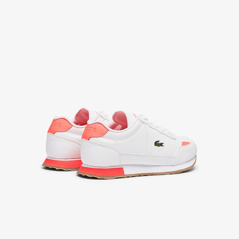 Tenis Lacoste Criança Branco Bege Partner Textile QT7-82688V4