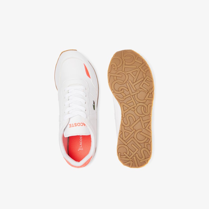 Tenis Lacoste Criança Branco Bege Partner Textile QT7-82688V4