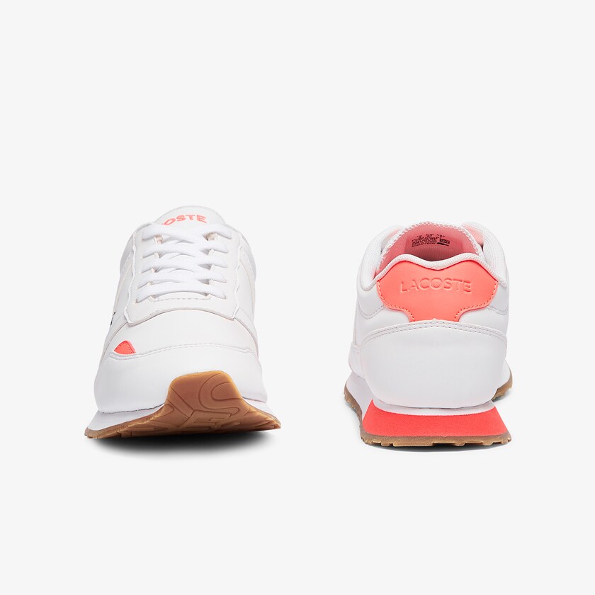 Tenis Lacoste Criança Branco Bege Partner Textile QT7-82688V4