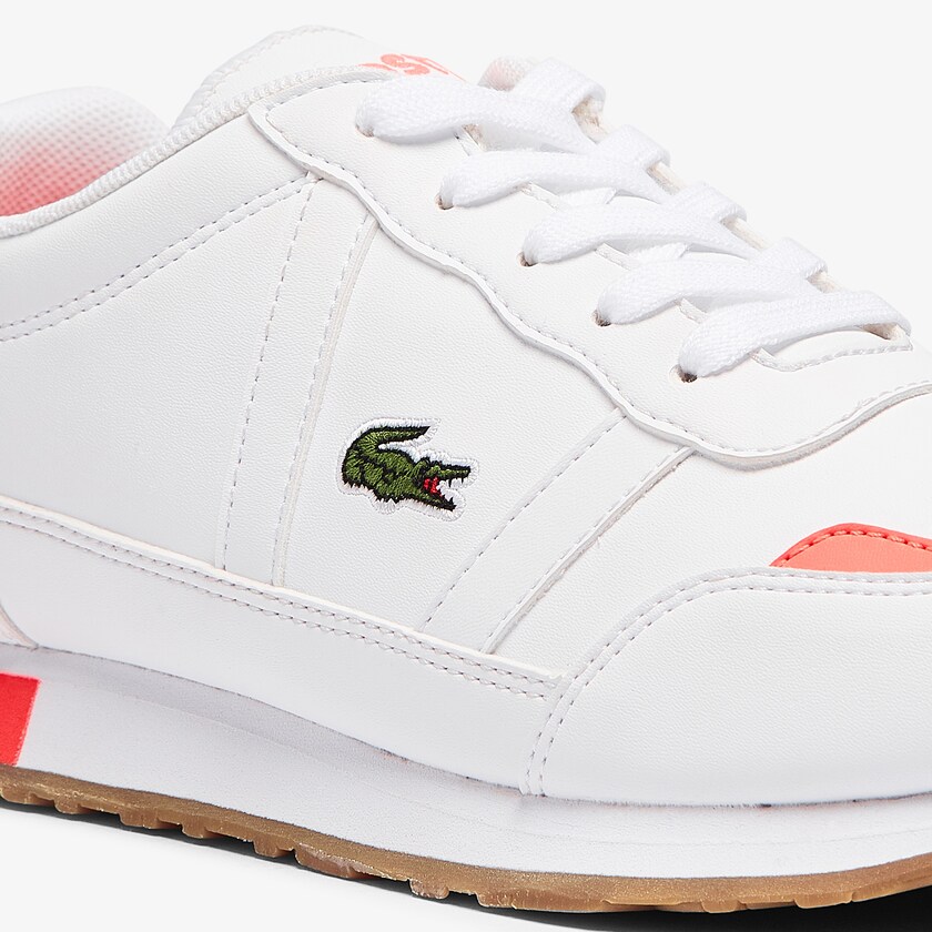 Tenis Lacoste Criança Branco Bege Partner Textile QT7-82688V4