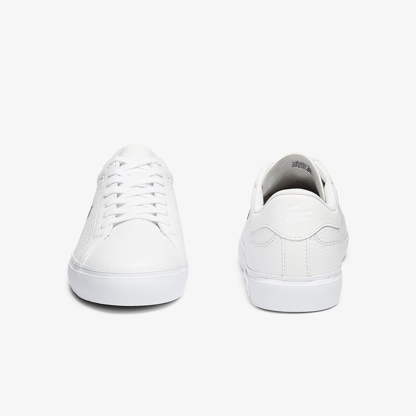 Tenis Lacoste Masculino Branco Powercourt Leather MH9-59405I3