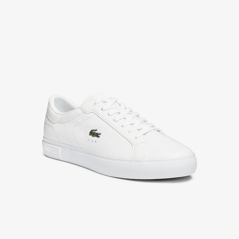 Tenis Lacoste Masculino Branco Powercourt Leather MH9-59405I3