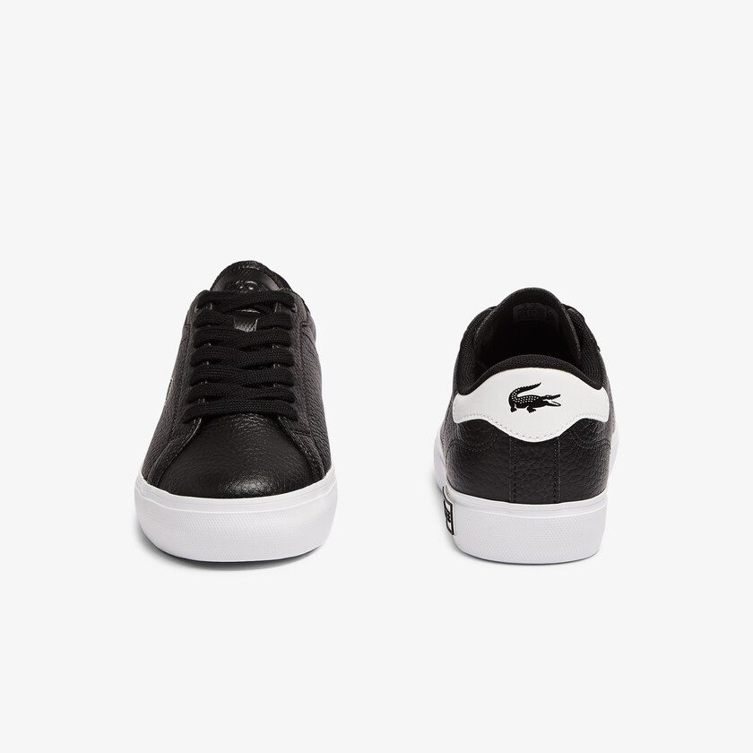 Tenis Lacoste Feminino Pretas Branco Powercourt Leather and Synthetic NN0-50155E5