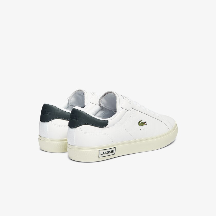 Tenis Lacoste Masculino Branco Powercourt Smooth Leather WY6-35593T8