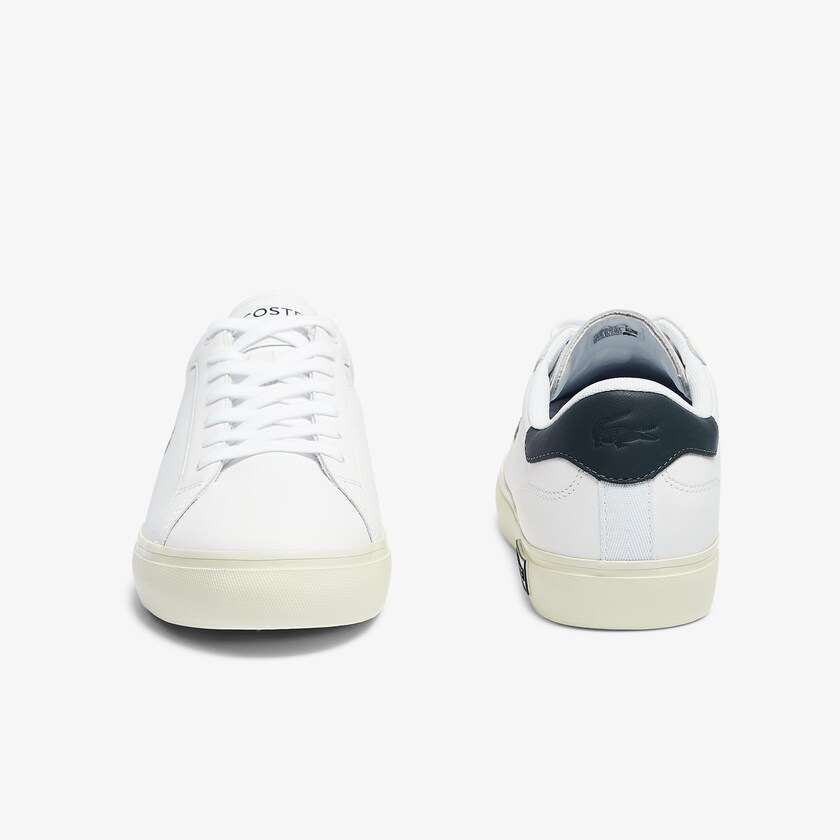 Tenis Lacoste Masculino Branco Powercourt Smooth Leather WY6-35593T8