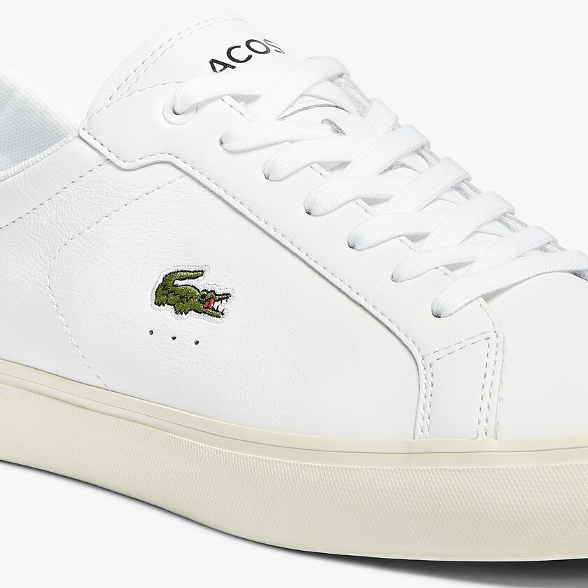 Tenis Lacoste Masculino Branco Powercourt Smooth Leather WY6-35593T8