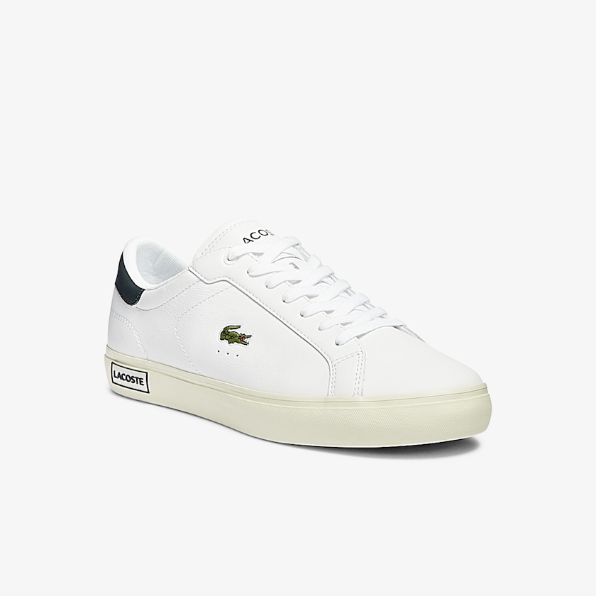 Tenis Lacoste Masculino Branco Powercourt Smooth Leather WY6-35593T8