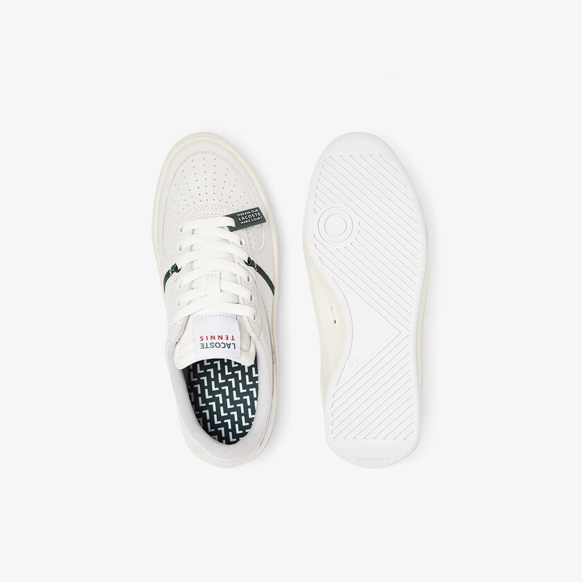 Tenis Lacoste Feminino Branco Bege Quantace Leather VN4-12231U3
