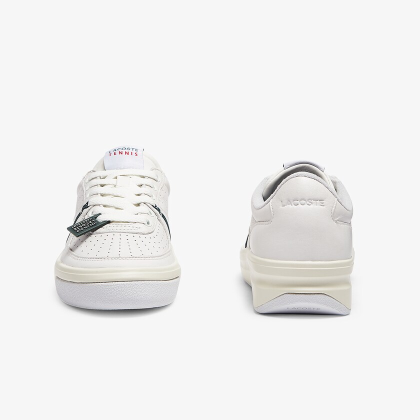 Tenis Lacoste Feminino Branco Bege Quantace Leather VN4-12231U3