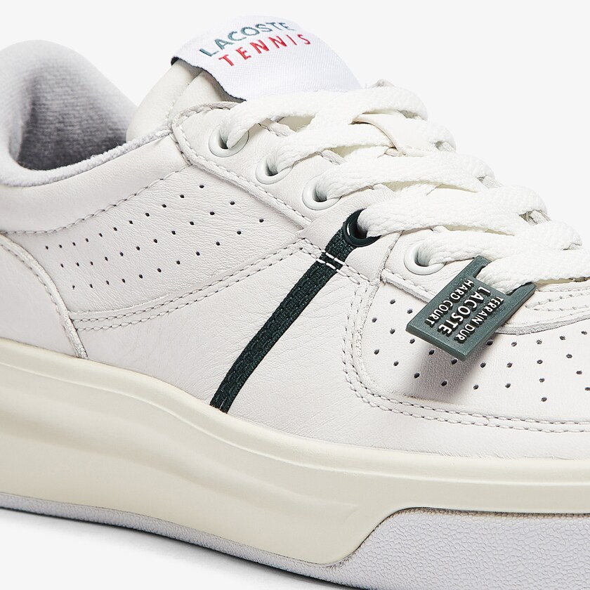 Tenis Lacoste Feminino Branco Bege Quantace Leather VN4-12231U3