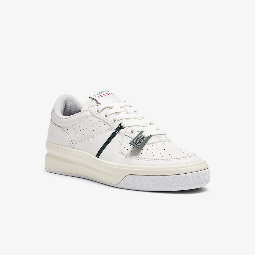 Tenis Lacoste Feminino Branco Bege Quantace Leather VN4-12231U3
