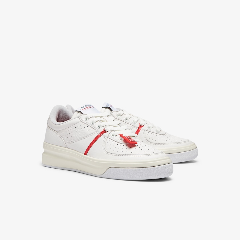 Tenis Lacoste Feminino Vermelhas Branco Quantace Leather WQ8-40144C1