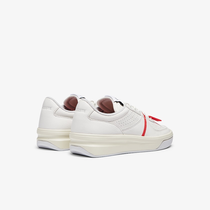 Tenis Lacoste Feminino Vermelhas Branco Quantace Leather WQ8-40144C1
