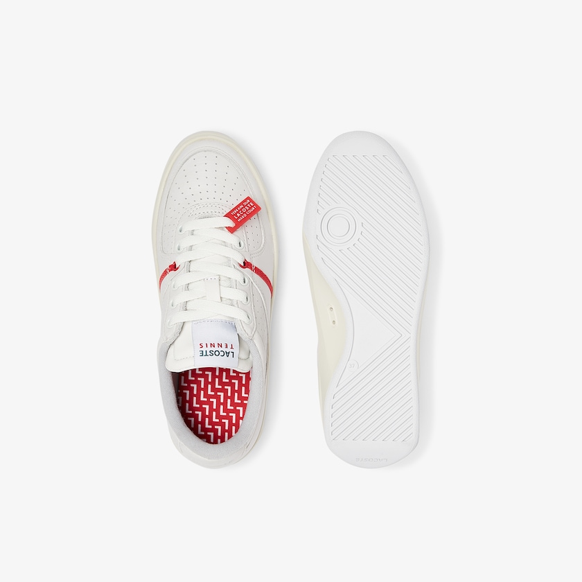 Tenis Lacoste Feminino Vermelhas Branco Quantace Leather WQ8-40144C1