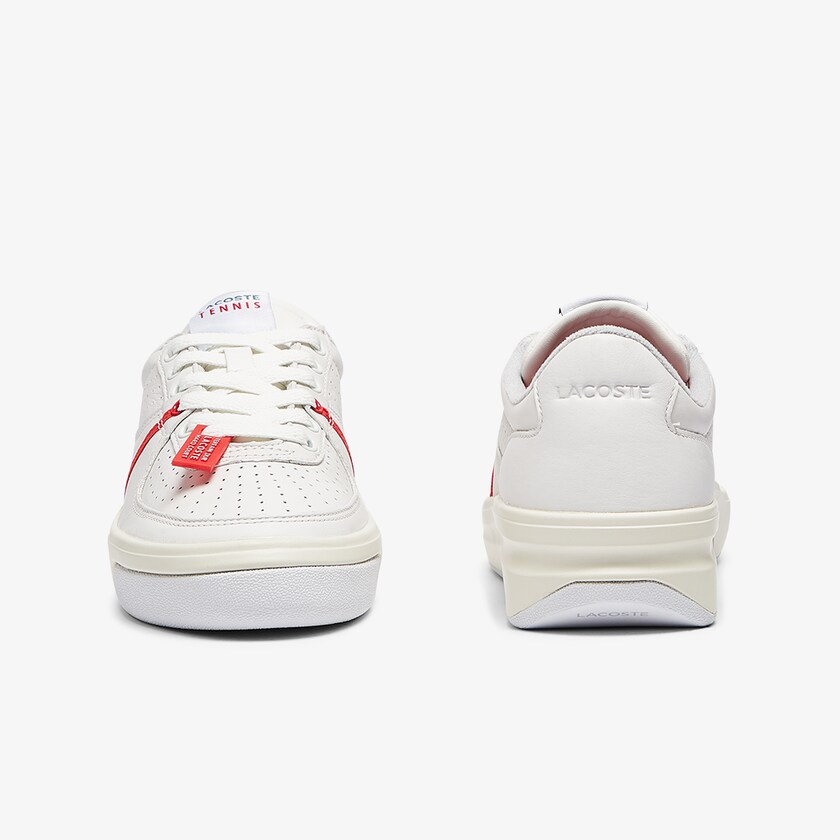 Tenis Lacoste Feminino Vermelhas Branco Quantace Leather WQ8-40144C1