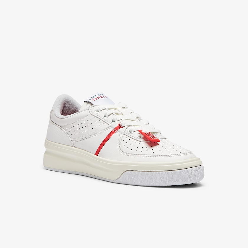 Tenis Lacoste Feminino Vermelhas Branco Quantace Leather WQ8-40144C1