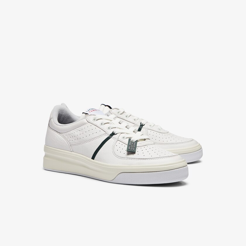 Tenis Lacoste Masculino Branco Bege Quantace Leather OH1-25692Q7