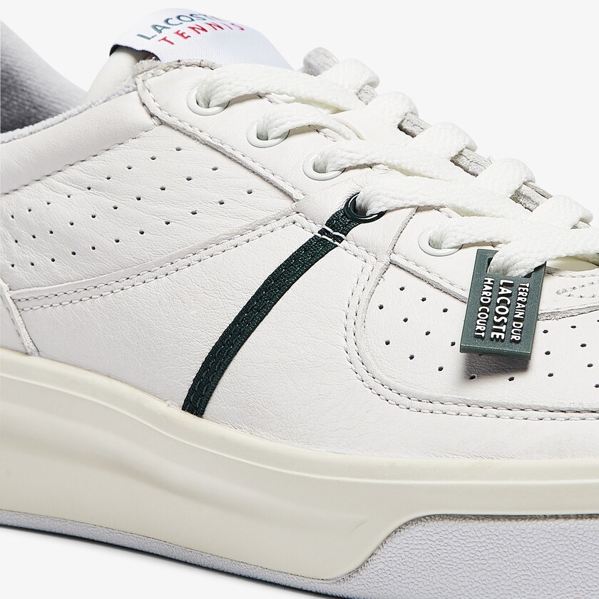 Tenis Lacoste Masculino Branco Bege Quantace Leather OH1-25692Q7