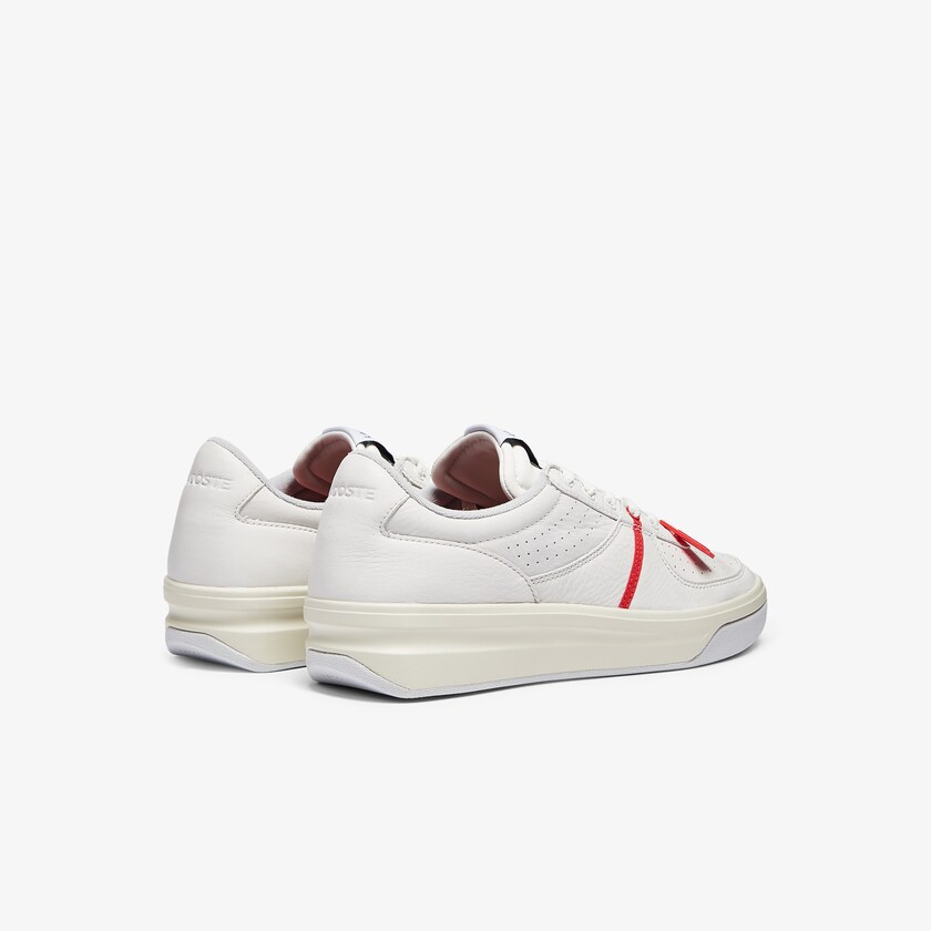 Tenis Lacoste Masculino Vermelhas Branco Quantace Leather DO6-60306S1
