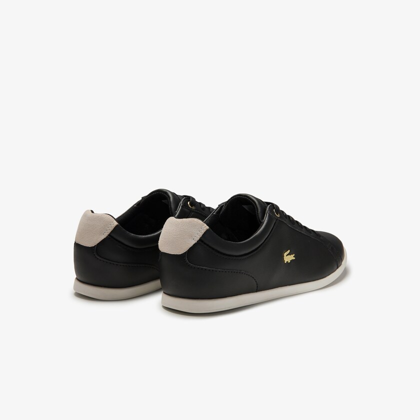 Tenis Lacoste Feminino Pretas Cinzentas Rey Lace Suede OT5-99819D9
