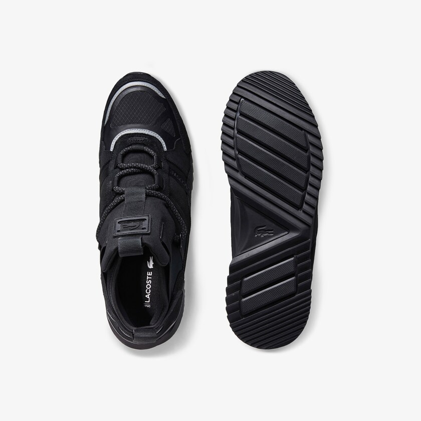 Tenis Lacoste Feminino Pretas Pretas Run Breaker Suede and Textile BF8-75047B9