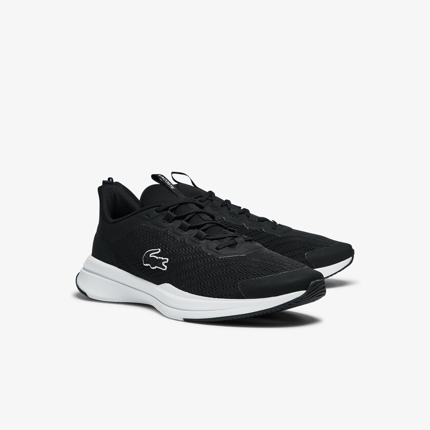 Tenis Lacoste Masculino Pretas Branco Run Spin Textile XQ3-94489W5