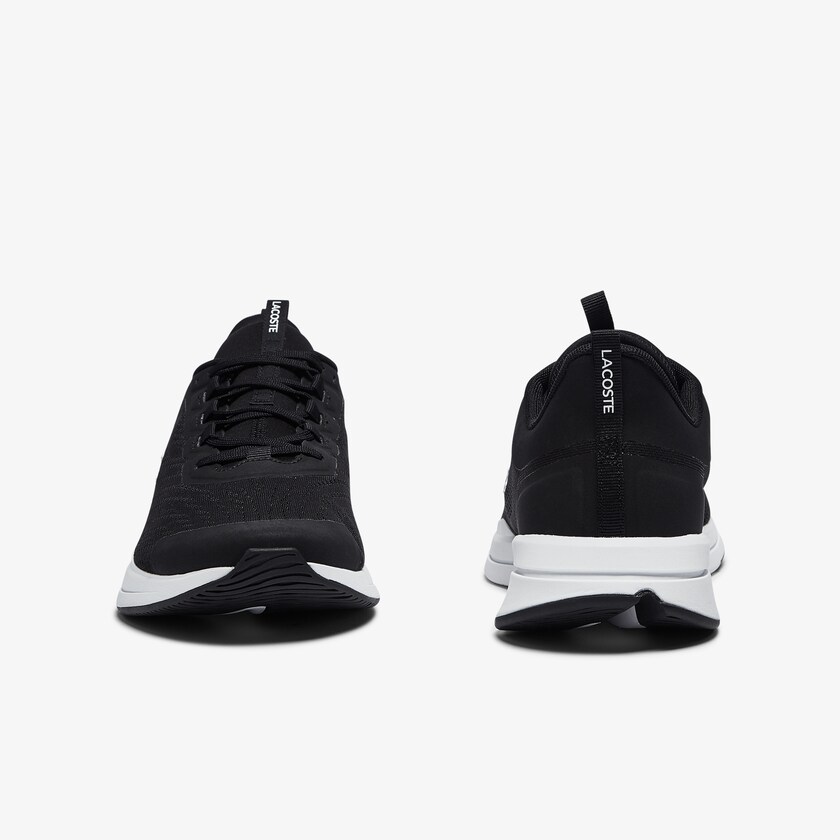 Tenis Lacoste Masculino Pretas Branco Run Spin Textile XQ3-94489W5