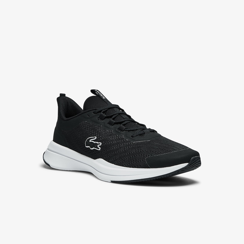 Tenis Lacoste Masculino Pretas Branco Run Spin Textile XQ3-94489W5