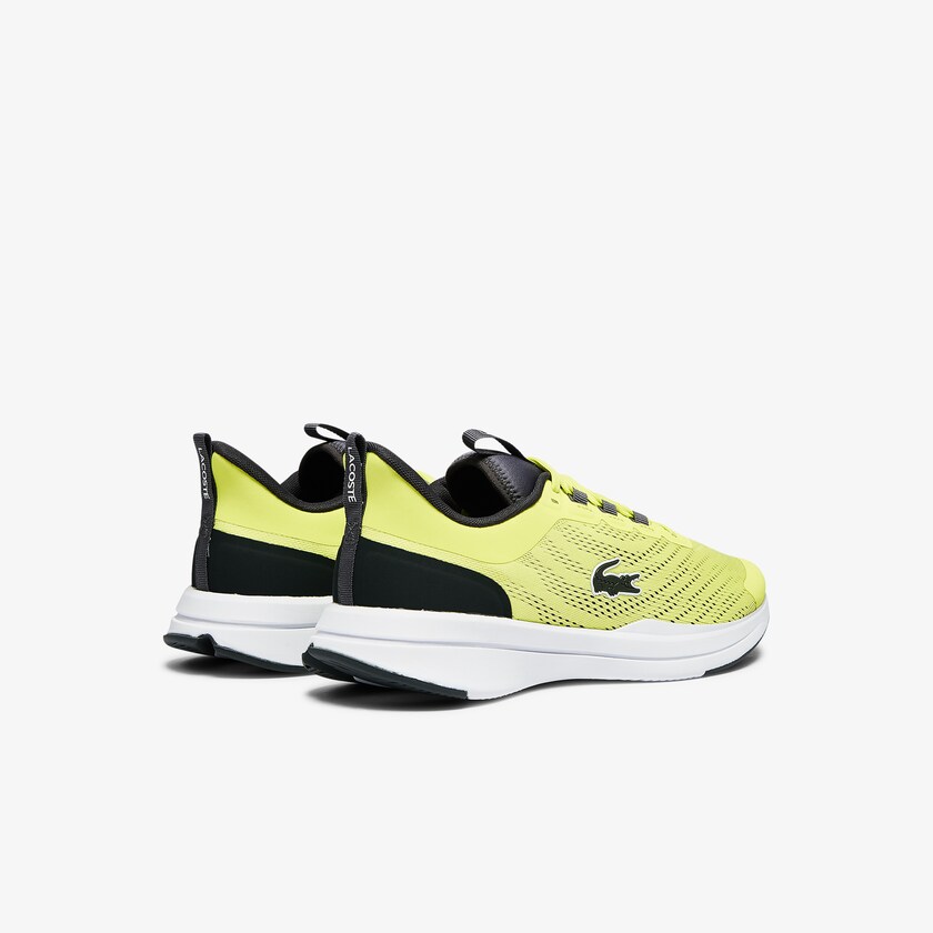 Tenis Lacoste Masculino Luz Amarelas Branco Run Spin Textile JC1-26172K7