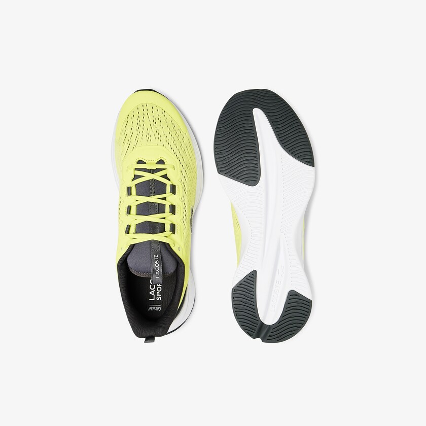Tenis Lacoste Masculino Luz Amarelas Branco Run Spin Textile JC1-26172K7