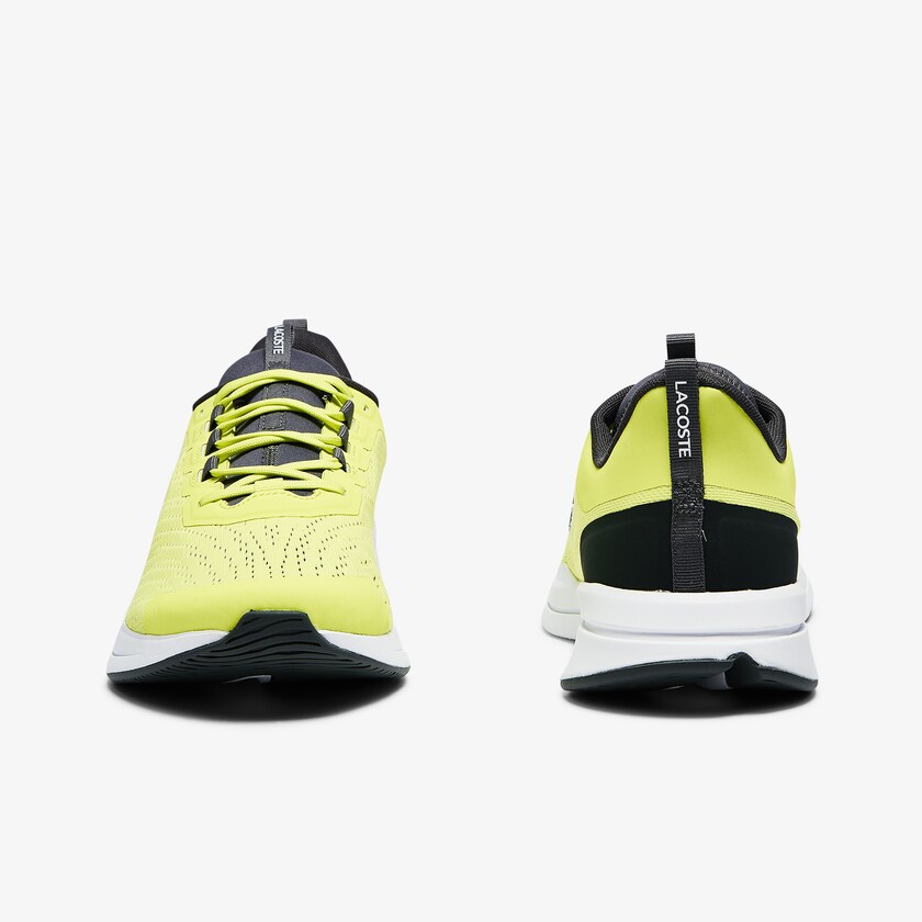 Tenis Lacoste Masculino Luz Amarelas Branco Run Spin Textile JC1-26172K7