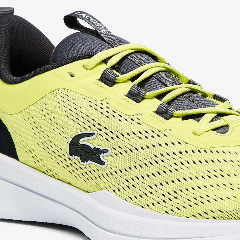 Tenis Lacoste Masculino Luz Amarelas Branco Run Spin Textile JC1-26172K7