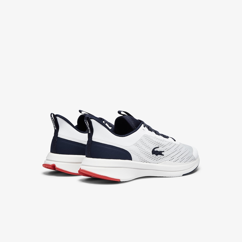 Tenis Lacoste Masculino Branco Azul Marinho Run Spin Textile WL7-87278P1