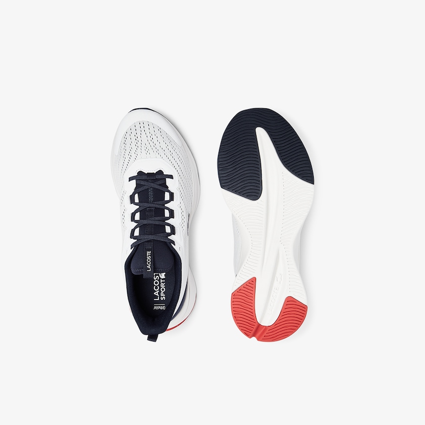 Tenis Lacoste Masculino Branco Azul Marinho Run Spin Textile WL7-87278P1