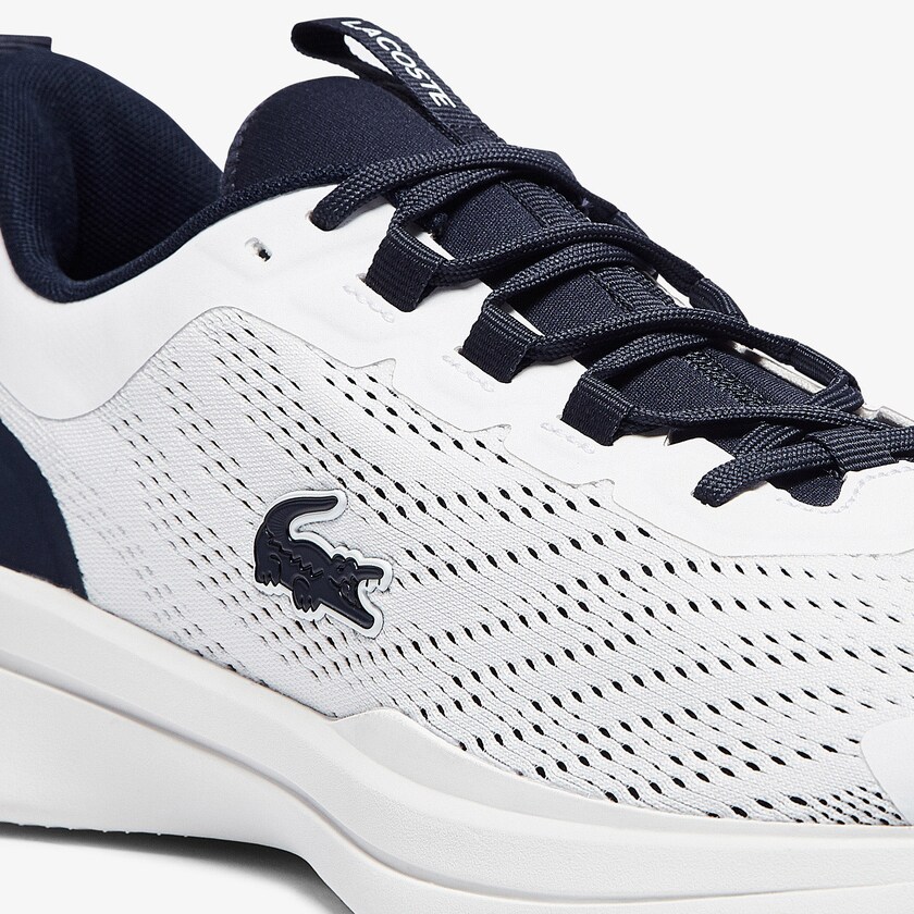 Tenis Lacoste Masculino Branco Azul Marinho Run Spin Textile WL7-87278P1