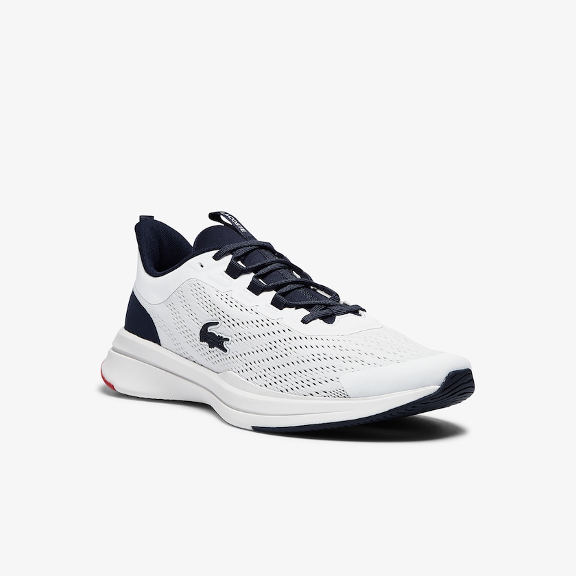 Tenis Lacoste Masculino Branco Azul Marinho Run Spin Textile WL7-87278P1