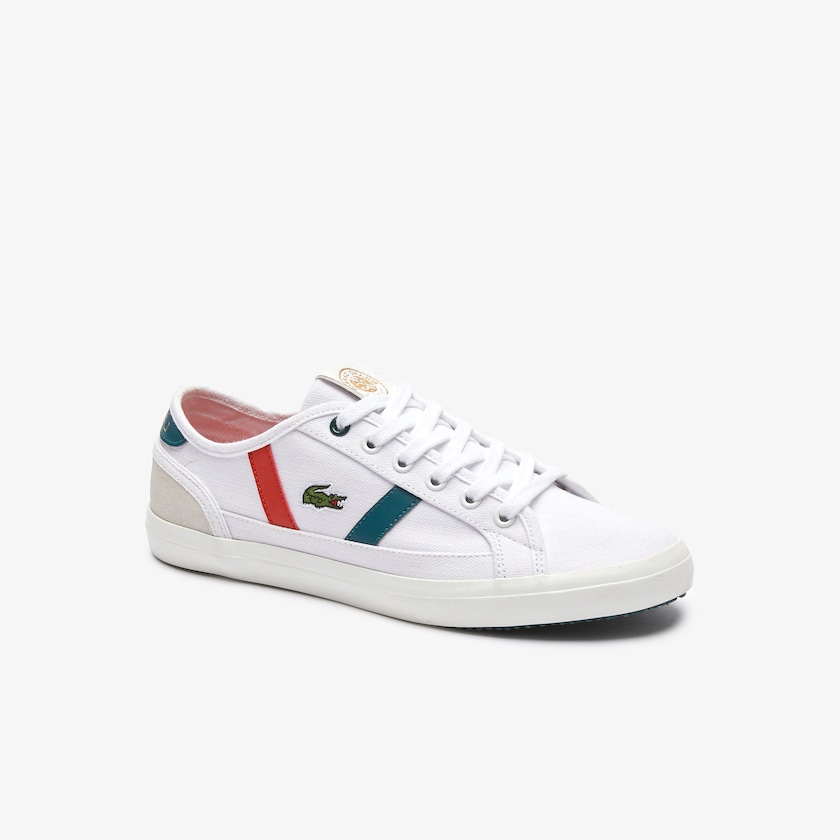 Tenis Lacoste Feminino Branco Verdes Sideline Roland Garros GR2-16001L1