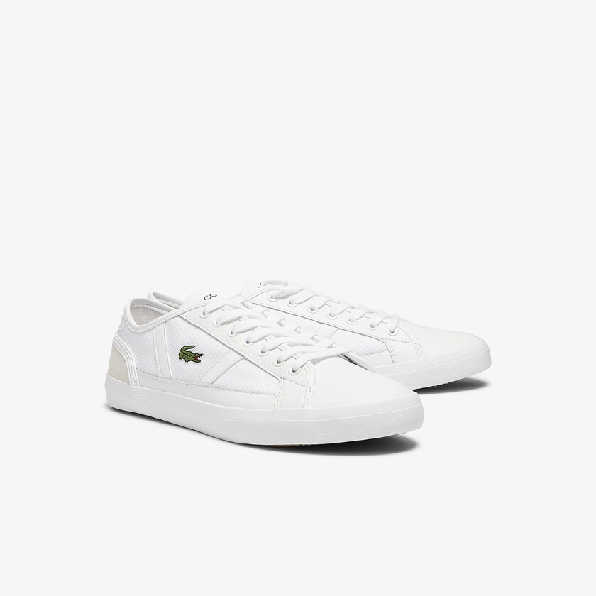 Tenis Lacoste Masculino Branco Sideline Textile and Leather YY6-12721C4