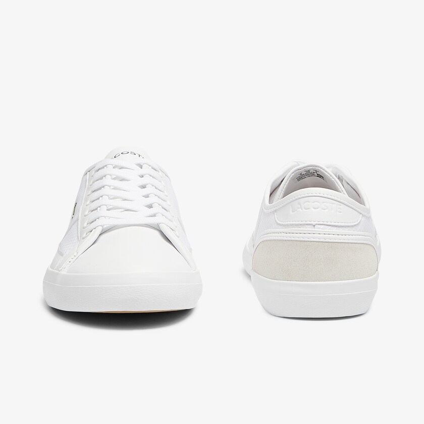 Tenis Lacoste Masculino Branco Sideline Textile and Leather YY6-12721C4