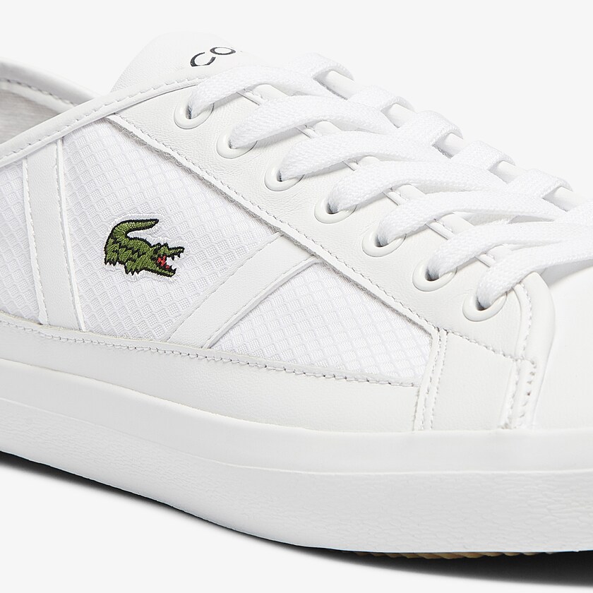 Tenis Lacoste Masculino Branco Sideline Textile and Leather YY6-12721C4