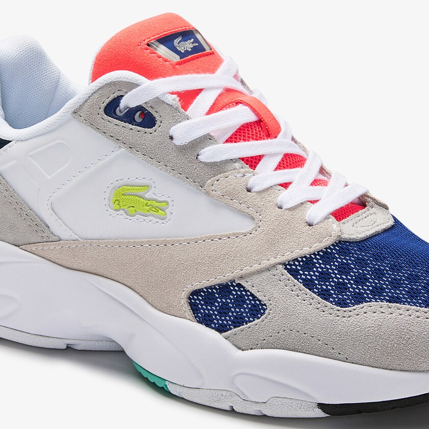 Tenis Lacoste Feminino Luz Cinzentas Luz Verdes Storm 96 LO Colourblock Textile PS2-42674A4