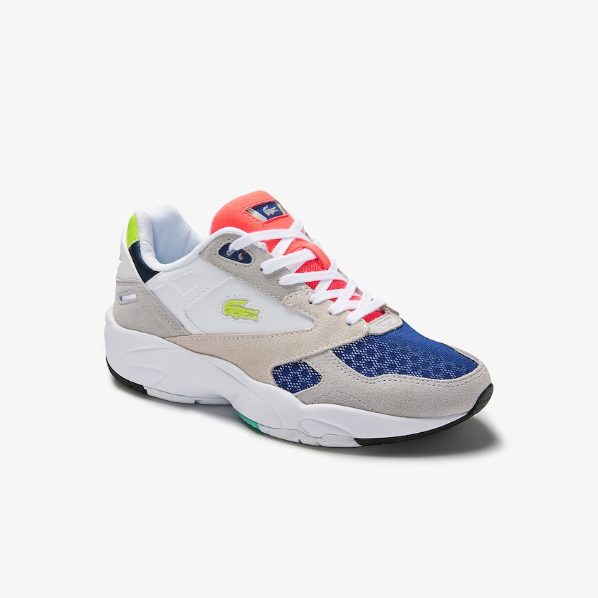 Tenis Lacoste Feminino Luz Cinzentas Luz Verdes Storm 96 LO Colourblock Textile PS2-42674A4