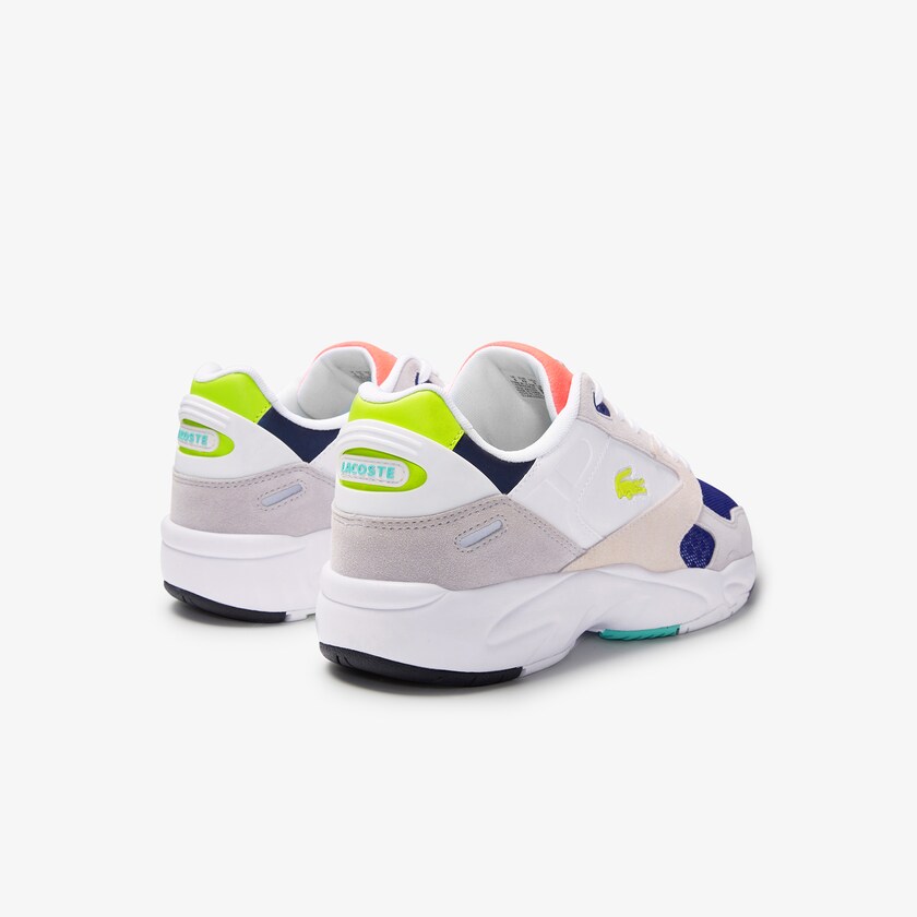 Tenis Lacoste Masculino Luz Cinzentas Luz Verdes Storm 96 LO Textile, Synthetic and Suede IM4-29222D8