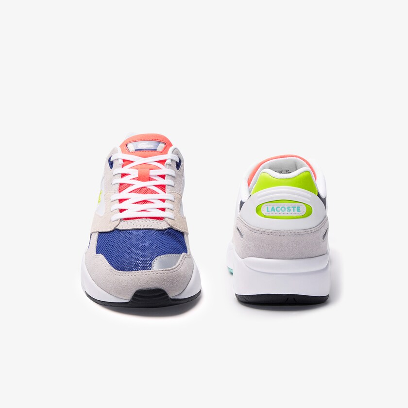 Tenis Lacoste Masculino Luz Cinzentas Luz Verdes Storm 96 LO Textile, Synthetic and Suede IM4-29222D8