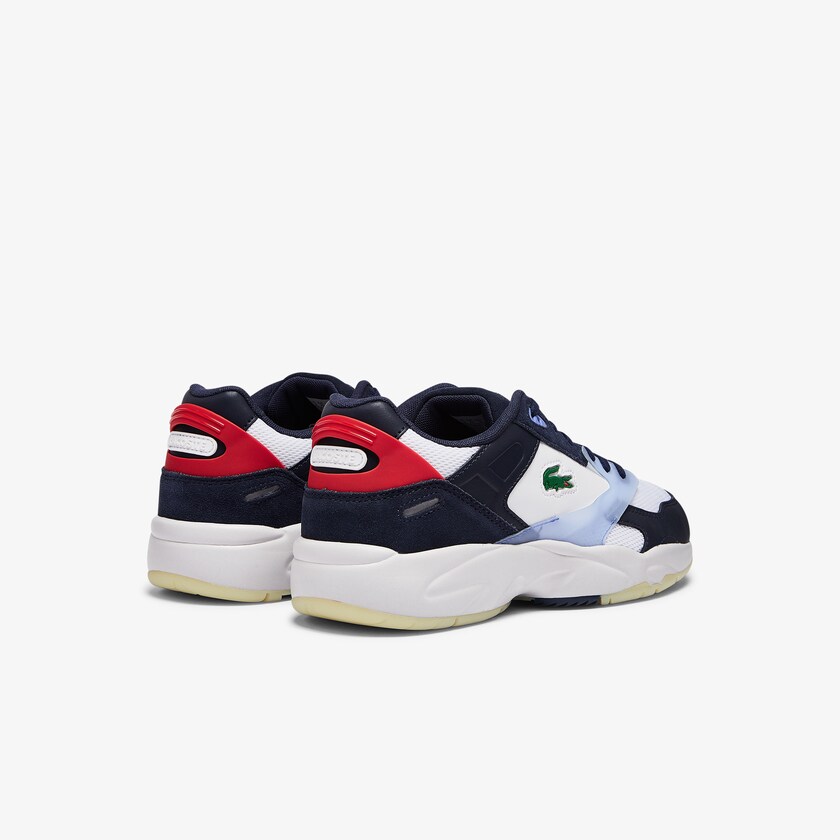 Tenis Lacoste Masculino Azul Marinho Storm 96 LO Textile and Leather LS4-58845S3