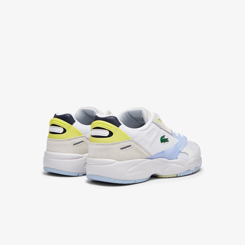 Tenis Lacoste Masculino Branco Coral Storm 96 LO Textile and Leather SU5-14961N9