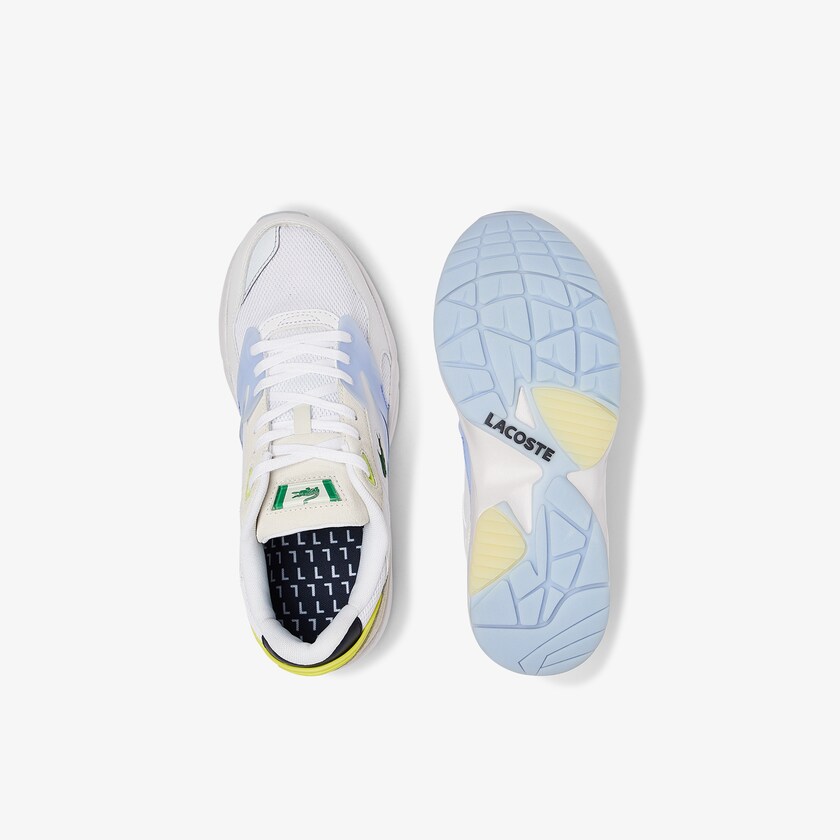 Tenis Lacoste Masculino Branco Coral Storm 96 LO Textile and Leather SU5-14961N9