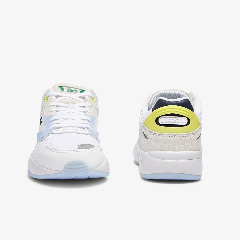 Tenis Lacoste Masculino Branco Coral Storm 96 LO Textile and Leather SU5-14961N9