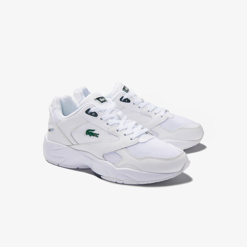 Tenis Lacoste Feminino Branco Storm 96 LO Textile and Leather AZ0-38713B7